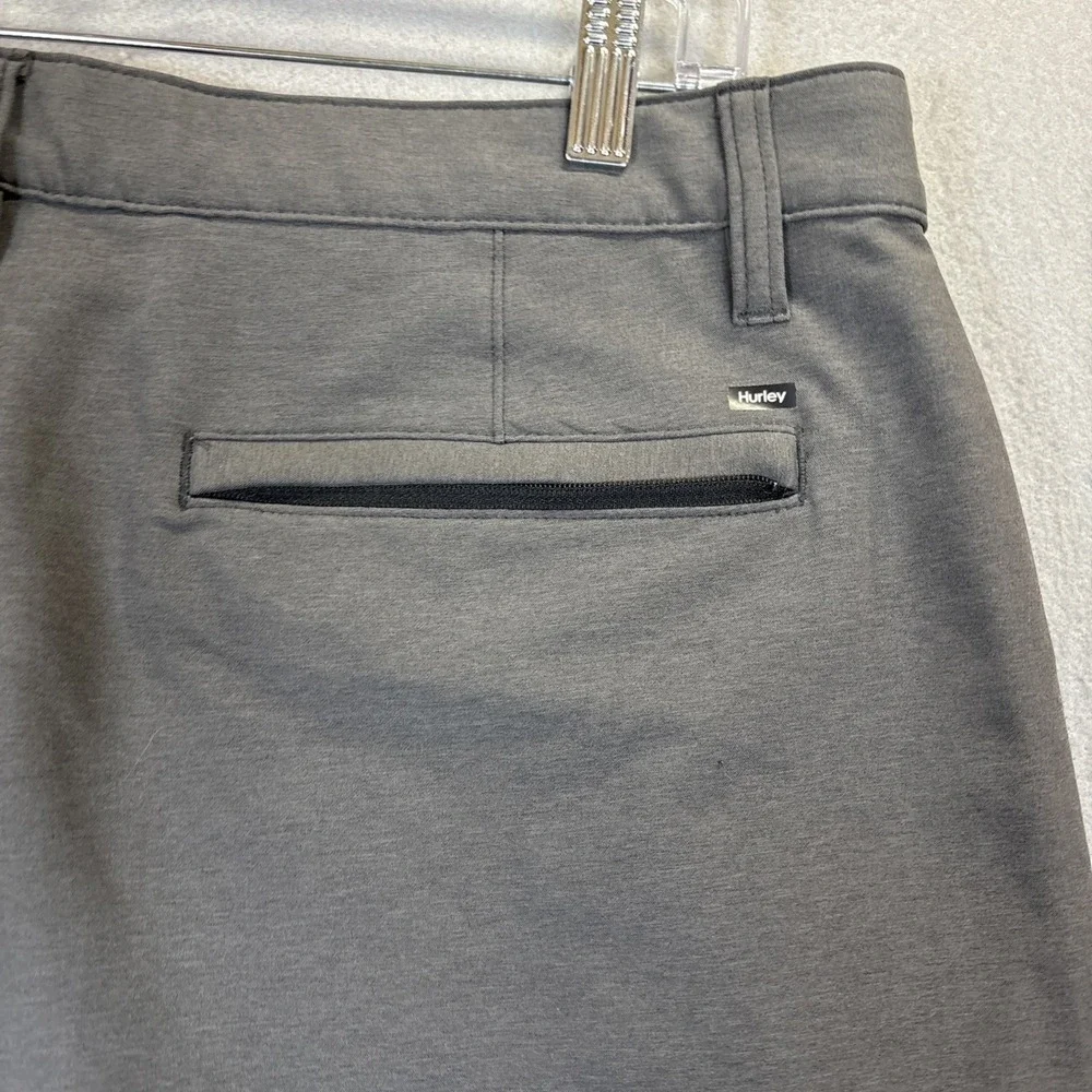 Hurley Men's Grey Hybrid Walk Shorts Performance Golf Size 34